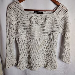 Jones wear jeans crochet sweater